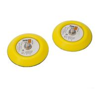 Paquete de 2 almohadillas de respaldo de lijado de 3 pulgadas con rosca M6, placa de interfaz de goma de 75 mm para pulidora de aire DA, soporte de disco de pulido para reparación de carrocería de