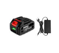 Paquete De 2 Baterías De Repuesto De 18 V Con Cargador Compatibles Con Herramientas Makita, For BL1830 BL1840 BL1850 BL1860(1 Battery 1 Charger)