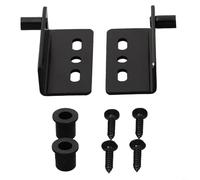 Paquete de 2 bisagras pivotantes ocultas para puerta con tapa de plástico para armario de cocina, armario, cobertizo, fácil de instalar, 30 g cada una