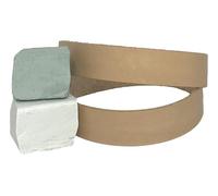 Paquete de 2 cinturones de pulido y pulido de cuero de 3/4 x 12 pulgadas. Se adapta a Ken Onion Work Sharp - Incluye compuestos blancos y verdes