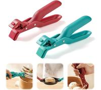 Paquete de 2 clips antiquemaduras de cocina versátiles, nuevos clips antiquemaduras 2024, clips antiquemaduras de silicona antideslizantes-aislamiento térmico-clips antiquemadura-cuencos
