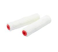 Paquete de 2 mini rodillos de mohair brillante de 4 pulgadas ProDec para un acabado liso con pinturas brillantes y satinadas, barnices y tintes de madera en rodapiés, alféizares de ventanas, puertas