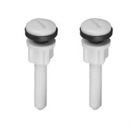 Paquete de 2 pernos de repuesto para asiento de inodoro de goma de plástico, tornillos de fijación de bisagras, sujetadores de tapa de inodoro, kit de reparación de accesorios de baño