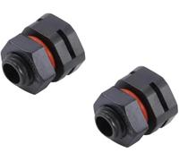 Paquete de 2 rejillas de ventilación industriales IP68 - Válvula de ecualización de presión M12 x 1.5, control de humedad de doble puerto para gabinetes eléctricos