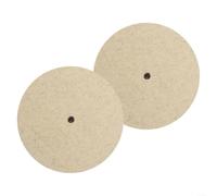 Paquete de 2 ruedas de pulido de fieltro de lana de 150 mm, disco redondo de pulido con agujero de 10 mm para metal, madera, acero inoxidable, latón, mármol, herramientas de molienda