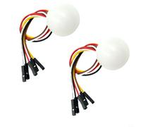 Paquete de 2 sensores de iluminancia digital BH1750FVI, módulo medidor de intensidad de luz de bus I2C de 5 V LCD y control de retroiluminación