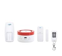 Paquete de 2 Sistemas de Alarma inalámbricos PNI Safe House PG600LR conexión inalámbrica, Alarma antirrobo, Alarma inalámbrica, Alerta Inteligente a través de la aplicación Tuya Smart