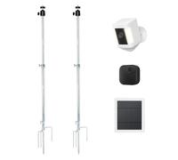 Paquete de 2 soportes de montaje de estaca de tierra de 26.38 o 39.37 pulgadas compatibles con cámaras de seguridad Ring, Blink, Eufy, Google Nest, Wyze, Arlo, Relink, Tapo, soporte resistente con