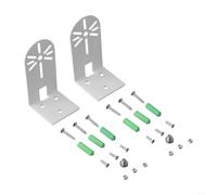 Paquete de 2 soportes de pared de metal para cámara interior E220 P24 y | Para eufyCam 2C/2, soporte de cámara de seguridad en forma de L con agujero para cable, accesorio de instalación de techo