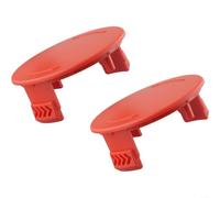 Paquete de 2 tapas de bobina para Bosch para afs 23-37 F016F04841 cubierta de línea de repuesto de plástico negro fácil ajuste accesorio para el cuidado del césped