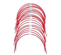 Paquete de 20 carretes para cortacésped Bosch ART 26 Combitrim, línea de repuesto de nailon de 3,5 mm x 31 cm, color rojo, carrete de recortadora de alimentación automática para bordes de jardín