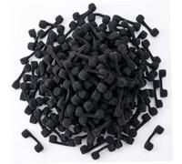 Paquete de 200 filtros nasales, tapones de filtro de polvo nasal reutilizables lavables, protección, filtros de aire de esponja suave para olores/polvo/polen/alérgenos, negro