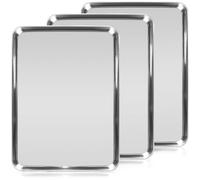 Paquete de 3 bandejas grandes de acero inoxidable para hornear, 40,5 x 30,5 | Pulido con espejo, ideal para hornear y asar