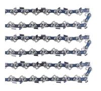 Paquete de 3 cadenas de motosierra de 10 pulgadas de paso LP de 0.43 pulgadas, calibre 40 eslabones de transmisión para Ryobi, Worx, Echo y más (10 pulgadas 40DL3/8 pulgadas LP.43 pulgadas)