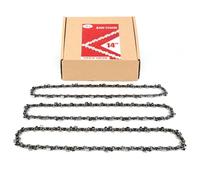Paquete de 3 cadenas de motosierra de 14 pulgadas, 52 eslabones de transmisión, paso de 3/8 pulgadas, calibre de 0.04 pulgadas, apto para Craftsman, Greenworks, motosierras Husqvarna y mucho más.