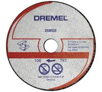 Dremel Discos de corte DSM510 20 mm de profundidad para cortes rectos y al ras Juego de 3 para DSM20