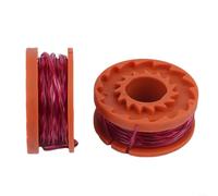 Paquete de 4/8 bobinas de recortadora WA0010 con tapa WA6531, cuerda de repuesto de 10 pies 0.08 pulgadas compatible con Worx WG150 WG154 WG163 WG175 WG180 (8+2)