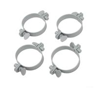 Paquete de 4 abrazaderas de manguera de piscina de 1.25 pulgadas para conexiones de entrada de filtro Intex y bomba, accesorios de manguera de repuesto para piscina sobre el suelo, conectores de