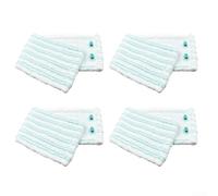Paquete de 4 almohadillas de microfibra gruesa para Leifheit para Profi XL, fundas de limpieza de pisos, lavables a máquina, color blanco