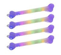 Paquete de 4 barras luminosas con forma de hueso, barras luminosas LED de 8, 66 pulgadas, brillo LED