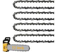 Paquete de 4 cadenas de motosierra para barra de 30 cm, paso LP de 3/8 pulgadas, calibre de 0.43 pulgadas, 44 eslabones de transmisión, compatible con Stihl MS170 MS171 MS192 y más motosierras, sin