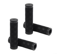 Paquete de 4 fundas de goma para mango de carretilla de 132 x 22 mm, color negro, antideslizante, repuesto para carros de jardín y camiones de mano (120 x 22)