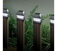 Paquete De 4 | Luz De Poste Solar Para Jardín | Luz De Camino