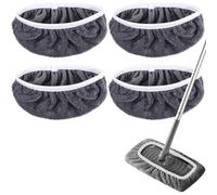 Paquete de 4 paños de microfibra reutilizables - Ideales para una limpieza eficaz - Aptos para la mopa Swiffer - Paños para limpieza en seco y húmedo - Repuestos para cabezales de mopa - Recambios lav