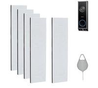 Paquete de 5 cintas de montaje de doble cara compatibles con eufy Security Video Doorbell E340, montaje de timbre de puerta sin taladro, cinta adhesiva para timbre de puerta, kit de timbre de puerta