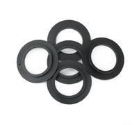 Paquete de 5 juntas de goma para colador de cesta de fregadero de cocina, anillo de repuesto negro flexible compatible con 78-83 mm de diámetro (para 82 83 mm)