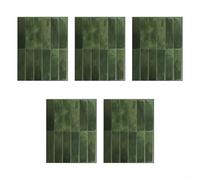 Paquete de 5 paneles de pared con textura de piedra 3D impermeables de poliuretano para azulejos adhesivos para decoración del hogar DIY sala de estar 229 x 290 mm (A)