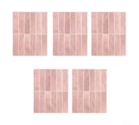 Paquete de 5 paneles de pared con textura de piedra 3D impermeables de poliuretano para azulejos adhesivos para decoración del hogar DIY sala de estar 229 x 290 mm (C)