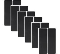 Paquete de 6 almohadillas antideslizantes autoadhesivas, muebles EVA negros para reducción de ruido y protección del suelo, para adaptarse a alfombrillas para sillas, mesas, armarios, 14,5 x 4,5 cm