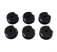 Paquete de 6 bobinas de recortadora de césped con 2 cubiertas para Bosch ART 24 27 30 y 30-36 LI, reemplaza F016800351, cable de nailon de doble línea de 6,1 m, cubierta de cabeza ABS, fácil