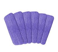Paquete de 6 cabezales de fregona de repuesto, almohadillas de limpieza para fregona, apto para todas las fregonas con spray y fregonas Reveal, lavables de 16.5 x 5.11 pulgadas (morado, paquete de 6)