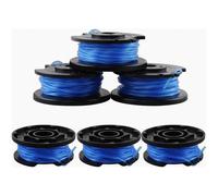 Paquete de 6 carretes de repuesto para desbrozadora con tapa, compatibles con la desbrozadora Ryobi One+ AC14RL3A de 18 V, 24 V y 40 V, de n
