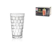 Paquete De 6 Vasos Hb Stack De Vidrio Transparente, 39Cl