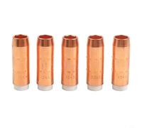 - Paquete de boquillas de gas de cobre de 8 pulgadas para soldadura MIG de la serie Bernard Q/S, compatible con los modelos 4393 4295 4491, juego de consumibles de repuesto de latón industrial