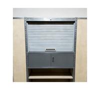 Paquete de puertas plegables para el acuerdo, puerta enrollable con asa, varios tamaños, para armario ropero caravana (44 x 30 in/112 x 76 cm)