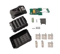 Paquete de repuesto de 18 V para herramientas eléctricas 21700 con placa protectora, funda de celda de alta capacidad para taladros y sierras eléctricas, funda ABS verde negro