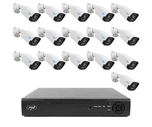 Paquete de videovigilancia NVR PNI House IP716 y 16 cámaras PNI IP125, 5MP