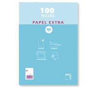 PAQUETE PAPEL EXTRA BLANCO SATINADO 100 HOJAS 80 GRS. A-4 (210X297MM.) LISO PACSA - Pack de 25 Unidades - 21811