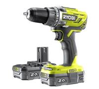 Paquete Ryobi Taladro Atornillador Inalámbrico + 2 Baterías - 18v - 2ah