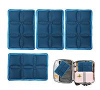Paquetes de hielo - Pongee de poliéster de resina absorbente de polímero, 15 x 10 x 1,7 cm, paquetes de gel frío, bolsa lavable para picnic, senderismo, playa, viajes, hogar, uso en el lugar de