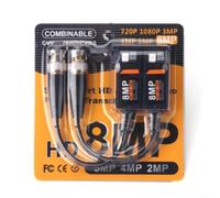 Par balun pasivo de 8 MP para sistemas de seguridad, par trenzado de vídeo para AHD para tvi CVI - Adaptador de cámara CCTV