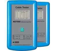 Par de equipos de prueba de cables Gossen KE7000: 2 x KE7000, probadores de cables para conectores RJ45/RJ11