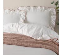 Par de Fundas de Almohada Wylder Nature Blusa de algodón con Volantes - Rosa
