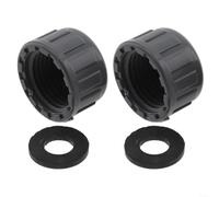 Par de tapas roscadas de PVC construidas para tubos de 20 mm, 25 mm y 32 mm con sellos de goma para un ajuste apretado y reducir el riesgo de fugas (20 mm)