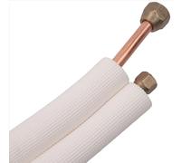 Par de tubos de bobina de aire acondicionado de 3 metros, juego de cables de aluminio aislados de 1/4 pulgadas y 3/8 pulgadas, piezas de aire acondicionado, tubo de refrigerante, precio bajo