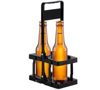 para 2 botellas de vino y cerveza, soporte para botellas de | Estante de cerveza para uso diario, fiestas, camping, picnic, barbacoa, viaje, bar, exterior, interior, portón trasero